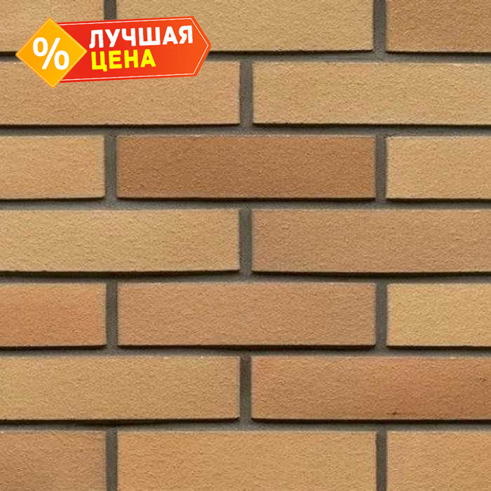Кирпич клинкерный Muhr 06 Hellbraun-bunt гладкий, 290х90х71 мм