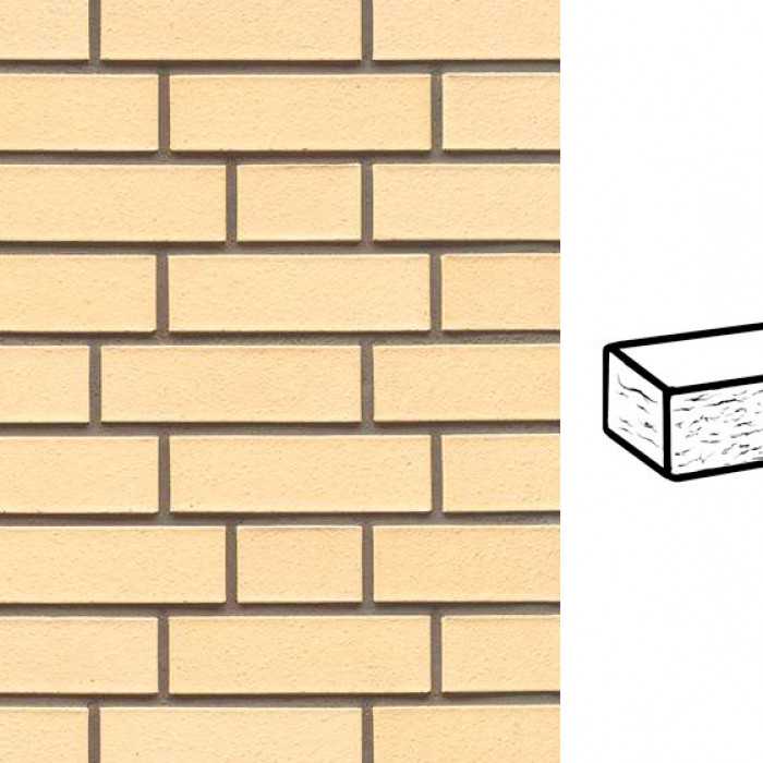 Кирпич клинкерный Muhr 35 Creme nuanciert рустик, 240х115х71 мм