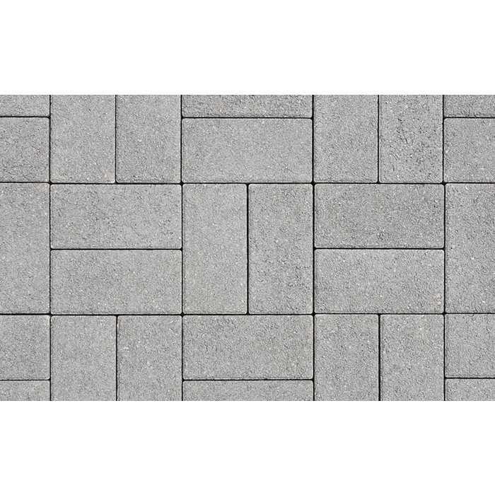 Плитка тротуарная Прямоугольник (Ла-Линия) Б.2.П.6 гранит серый 200х100х60 мм