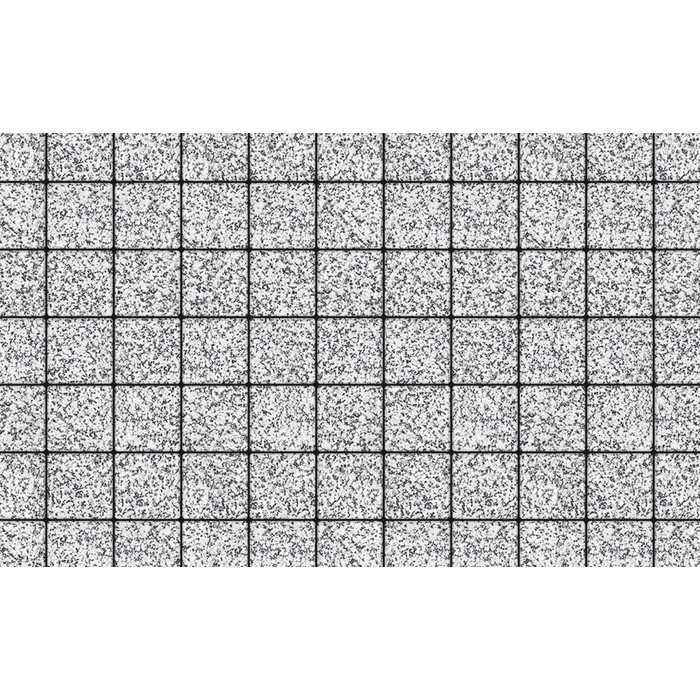 Плитка тротуарная Квадрат (ЛА-Линия) Б.3.К.6 Стоунмикс бело-чёрный 100х100х60 мм